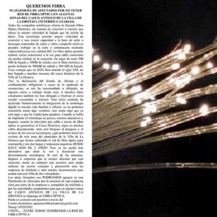 Lo de la fibra…