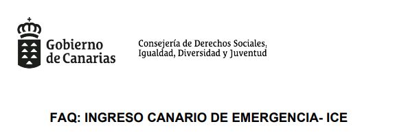Preguntas más frecuentes para solicitar la Renta Canaria de Emergencia y guía del Instituto Canario de Igualdad para actuar ante casos de violencia machista.