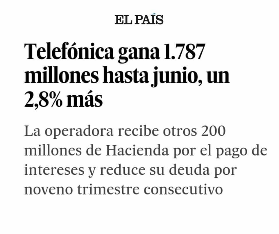 Lo de la fibra…