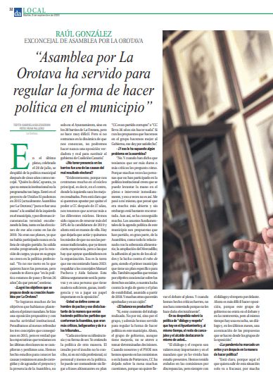 Entrevista a Raúl González Suarez