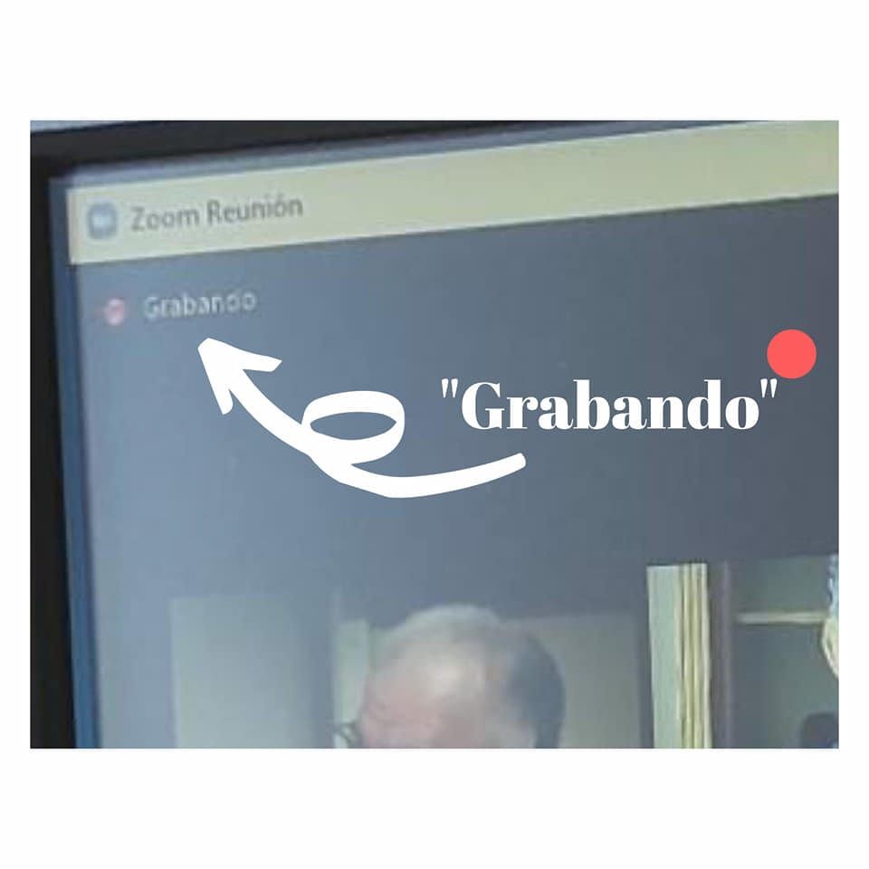 Fotografía tomada a la pantalla del ordenador de uno de los concejales de Asamblea por La Orotava el día 22 de diciembre de 2020
