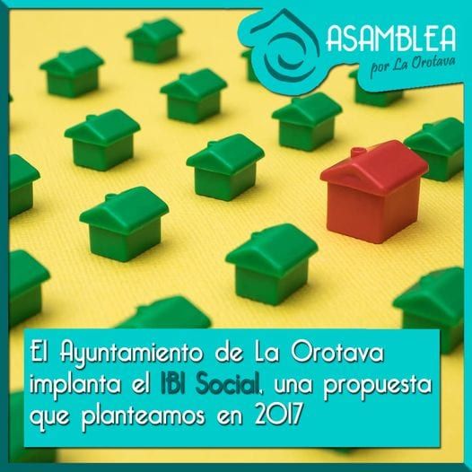 Asamblea por La Orotava no valora positivamente la implantación del “IBI social”, propuesta que presentaron en el 2017