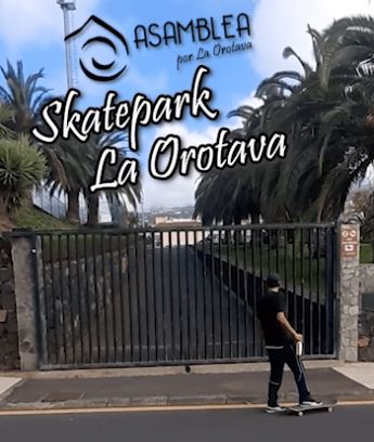 El Ayuntamiento de La Orotava se compromete a arreglar el skatepark del Mayorazgo