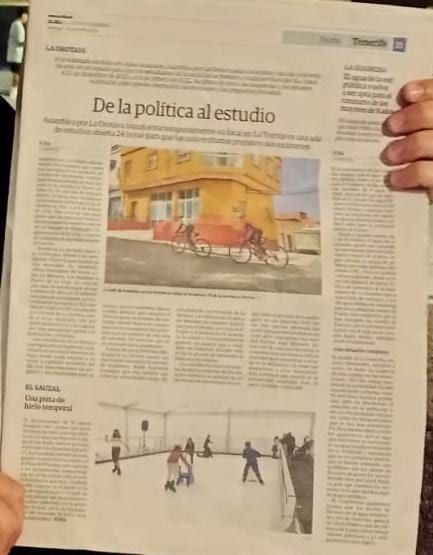 En el invierno de 2021, El Día ofreció un extenso reportaje sobre la acción reivindicativa de Asamblea por La Orotava