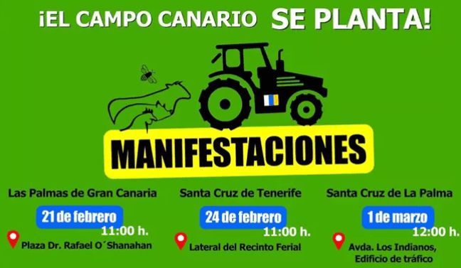 La manifestación del 24 de febrero, el sector primario en La Orotava y la soberanía alimentaria en Canarias