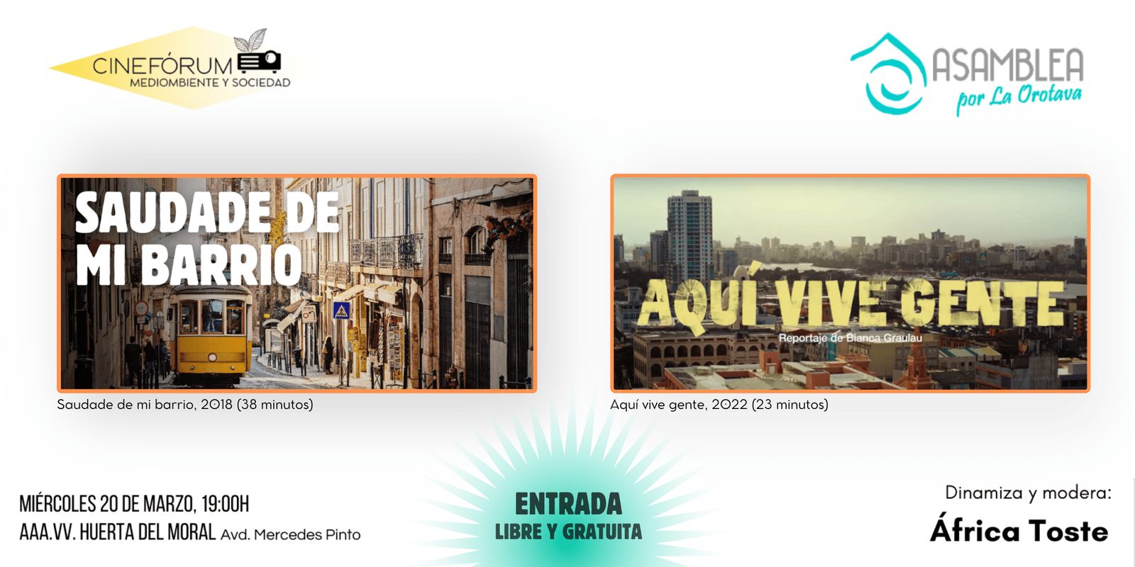 La Asamblea apuesta por su nuevo proyecto: el cinefórum “Medio Ambiente y sociedad”