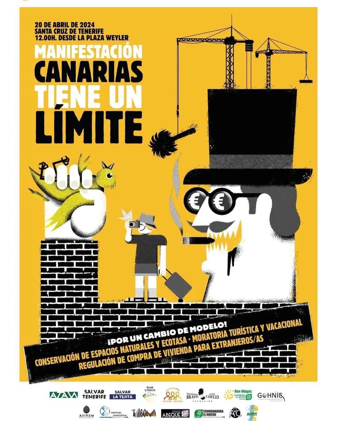Debemos agradecer a lo colectivos convocantes y la organización de la manifestación su compromiso con Canarias