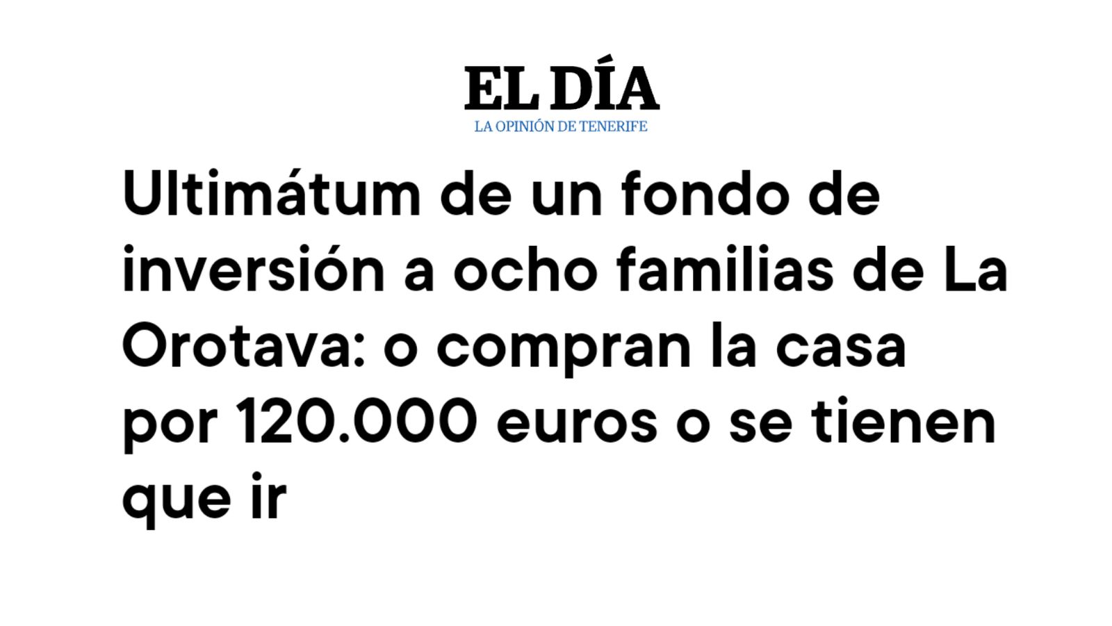 Familias vulnerables de La Perdoma serán expulsadas de sus hogares