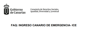 Preguntas más frecuentes para solicitar la Renta Canaria de Emergencia y guía del Instituto Canario de Igualdad para actuar ante casos de violencia machista.